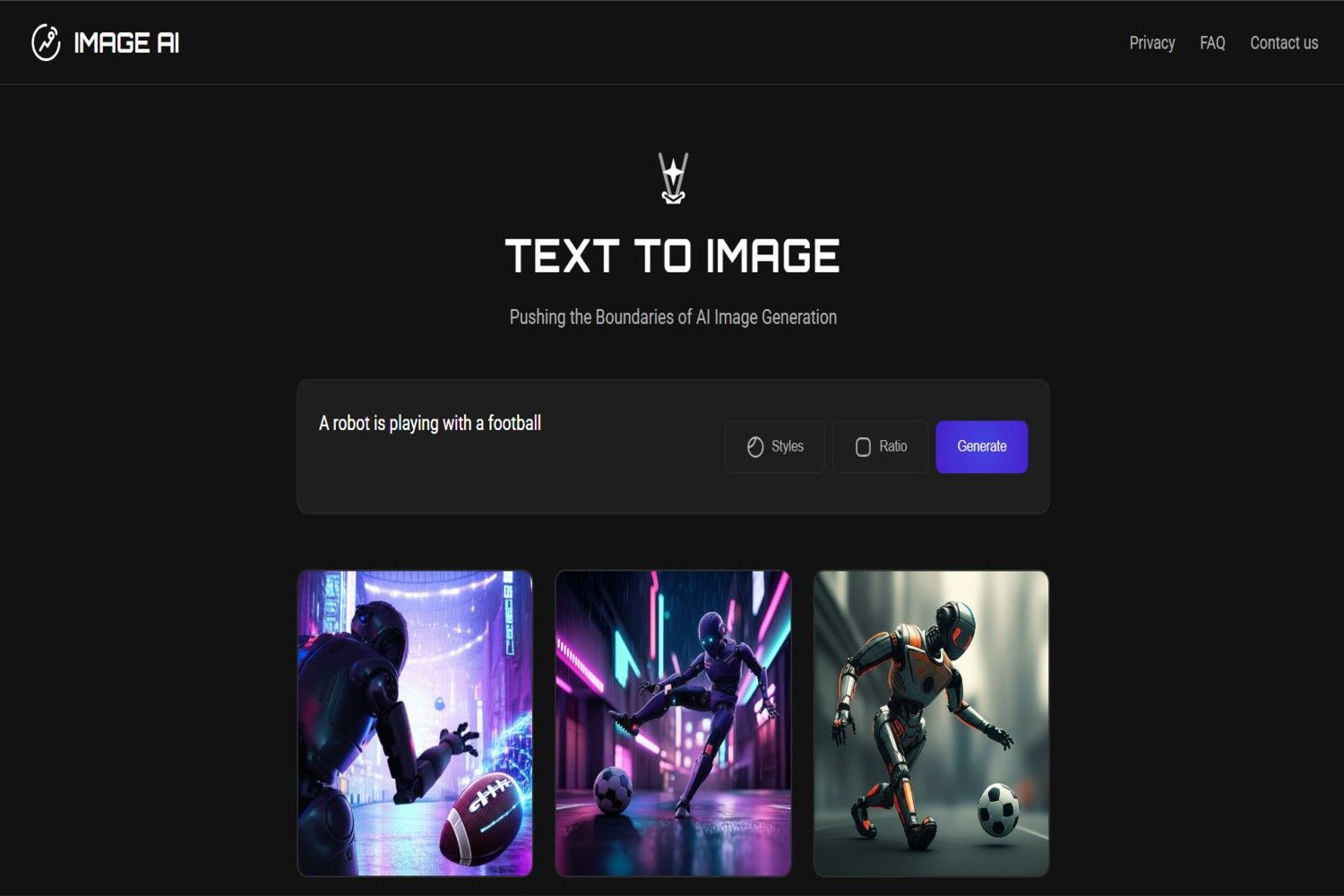 AI Image Generator project by Diljith KP