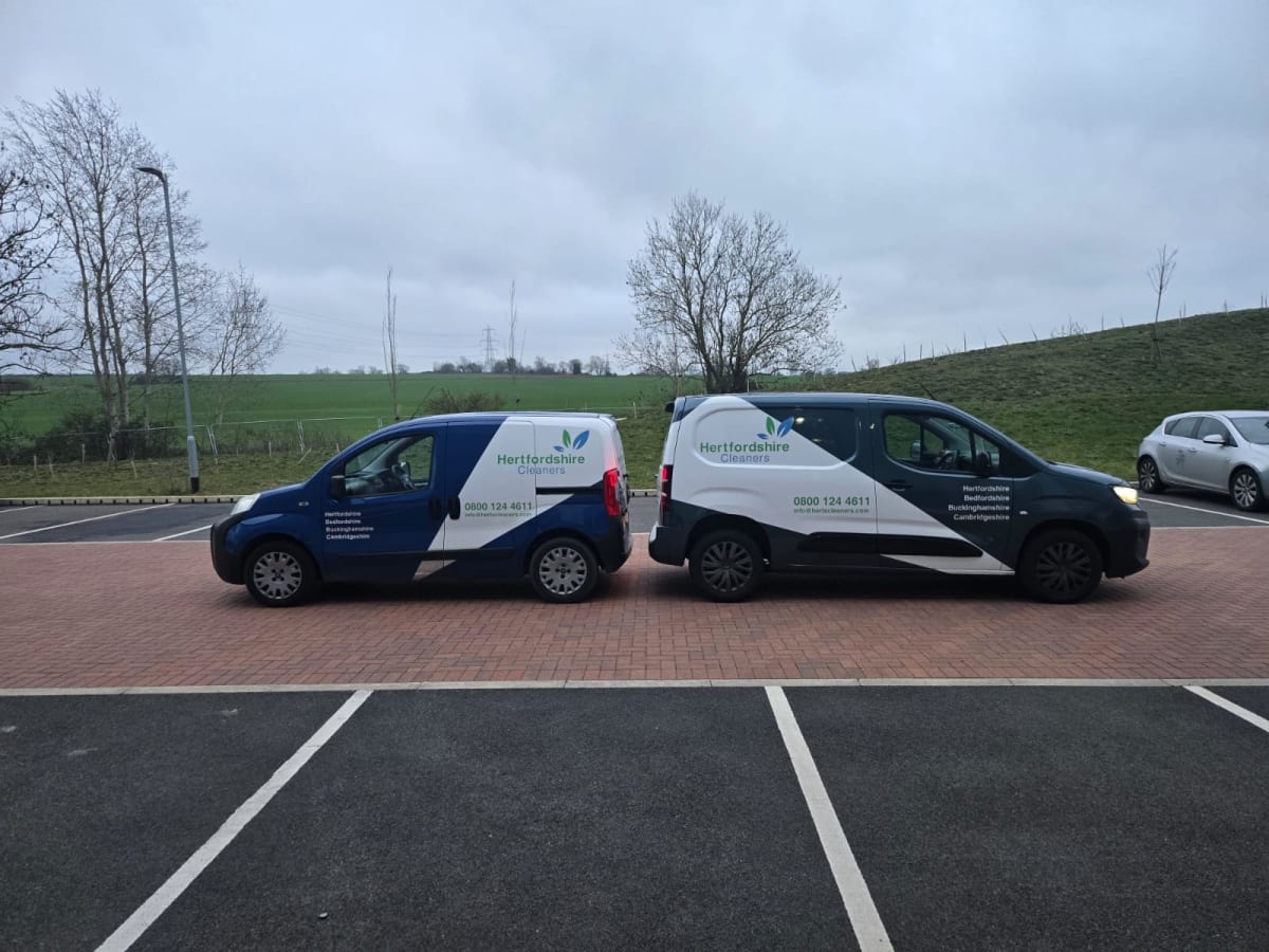Hertfordshire Cleaners branded company van