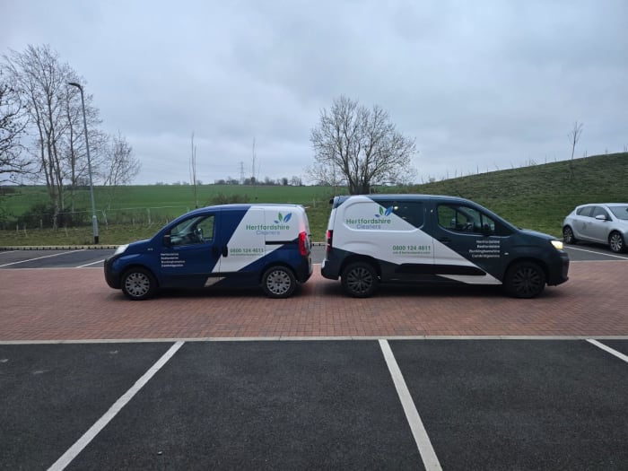 Hertfordshire Cleaners branded company van
