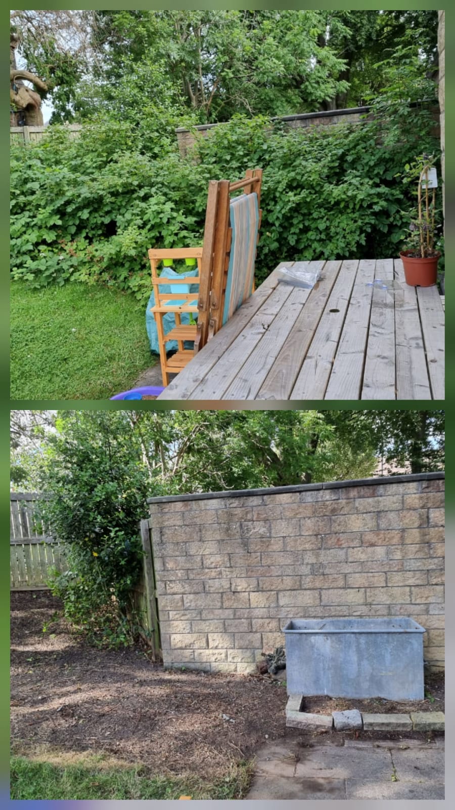 Overgrown garden cleared Leeds