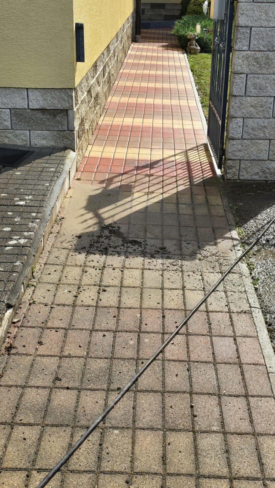 Block paving cleaned and restored