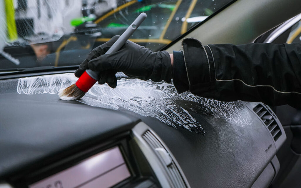 Car interior professionally cleaned, Manchester