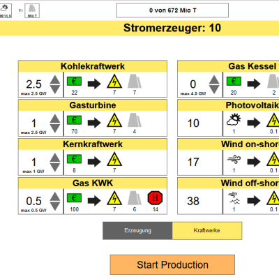 Energiewendeplanspiel Screenshots