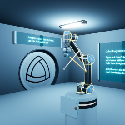 Programmierung von Cobots in VR Demo Screenshots