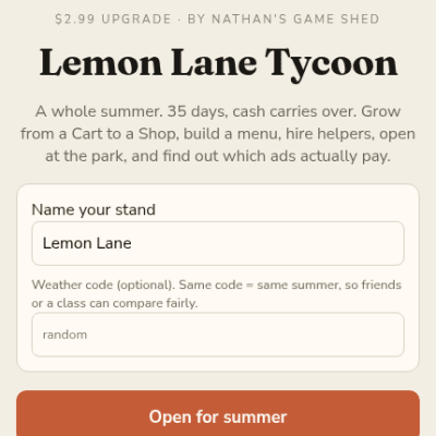 Lemon Lane Screenshots