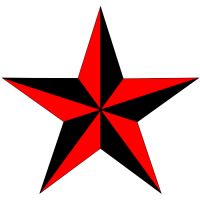 Red star rating icon