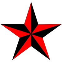 Red star rating icon