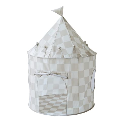 3 prouts Legetelt, Checkerboard beige