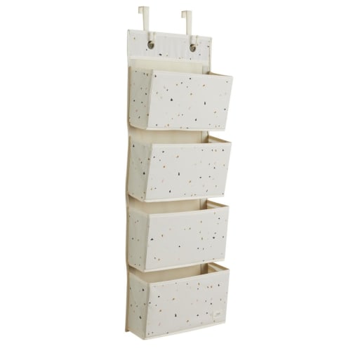 Dørophæng med lommer, Terrazzo creme