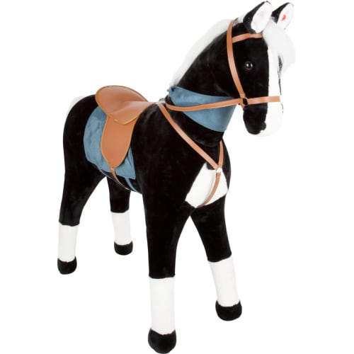 Hest XL med Lyd, Sort