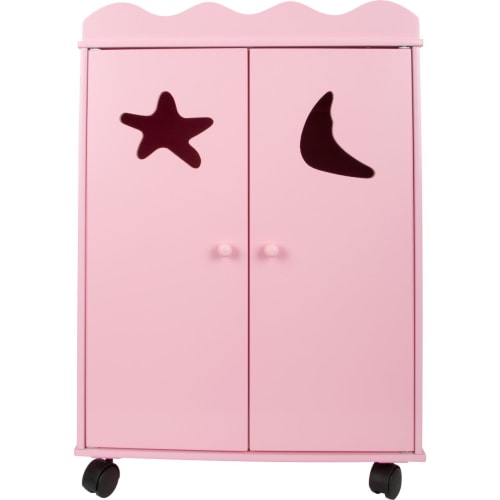 Klædeskab til dukke, Pink