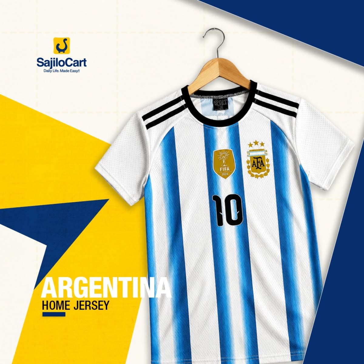 Argentina Home Jersey 18+ A Grade (M–XL)