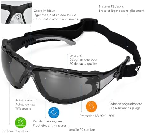 Vue 2 de Safeyear Lunettes De Securite