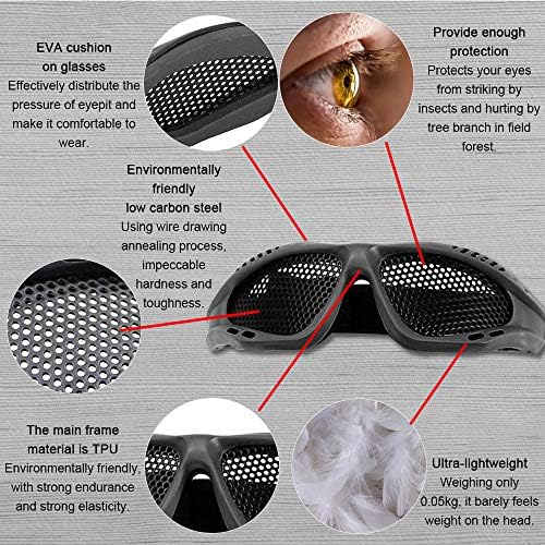 Vue 5 de Emageren Airsoft Ensemble Masque
