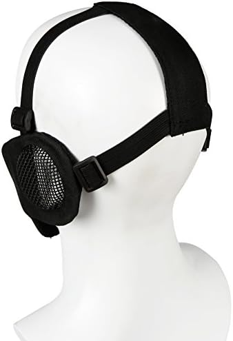 Vue 3 de Oarea Tactique Airsoft Masque