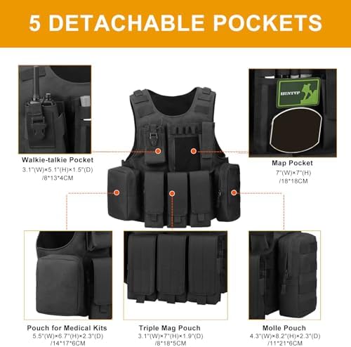 Vue 5 de Huntvp Gilet Tactique Armee