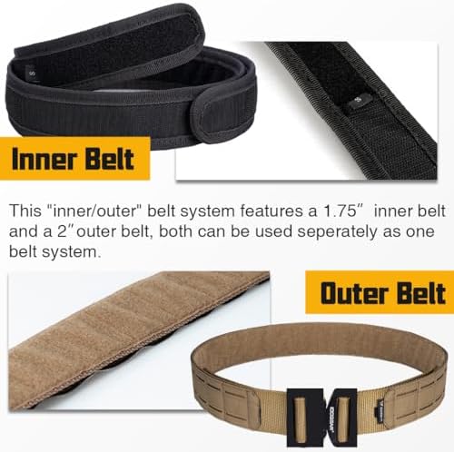 Vue 3 de Idogear Ceinture Tactique Molle