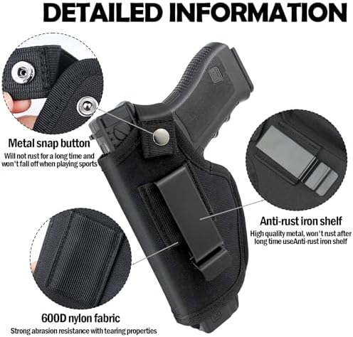 Vue 4 de Kaiyaya Holster Double Noir