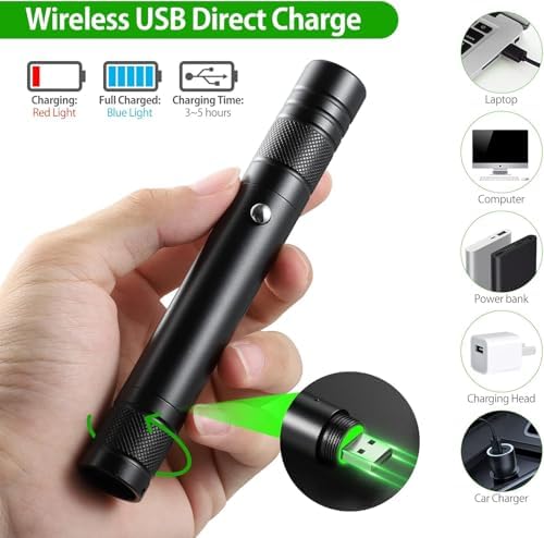 Vue 3 de Lampe Laser de Poche