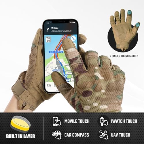 Vue 5 de Gants De Moto Tactiques