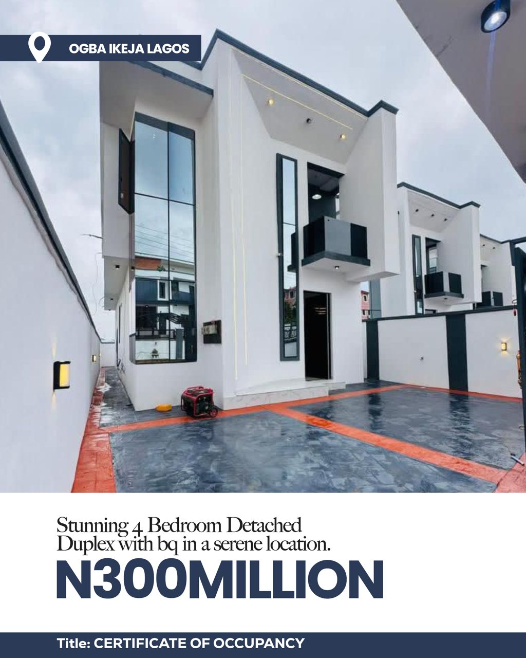 4 BEDROOM DETACHED DUPLEX + BQ