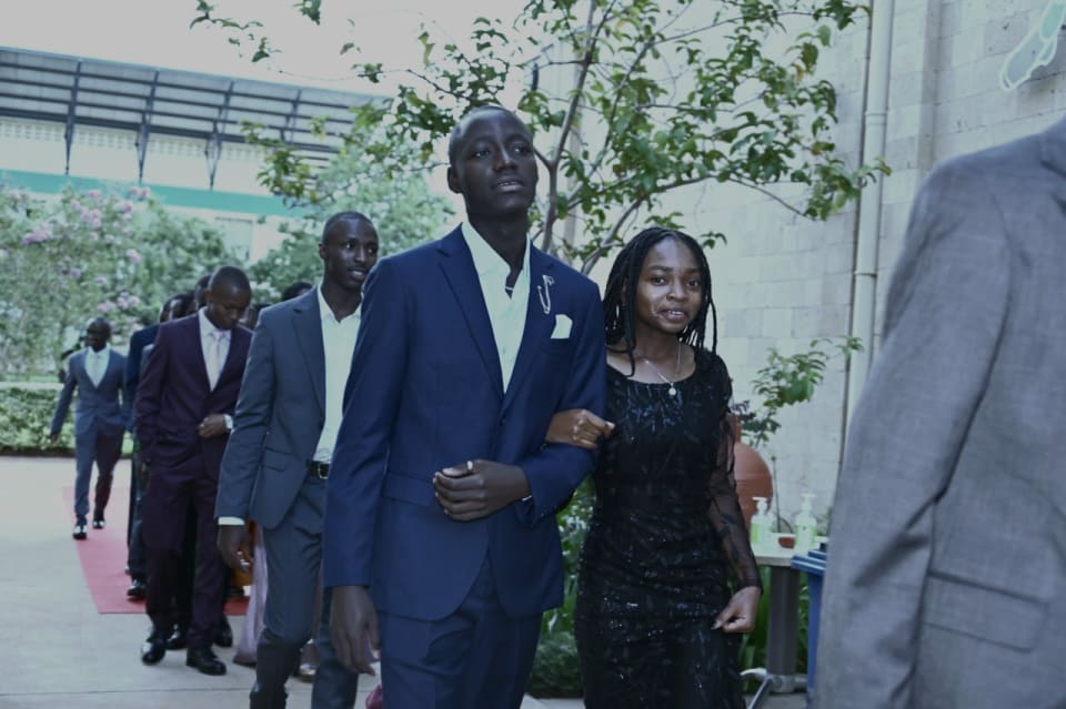 Walking down the aisle, practice though