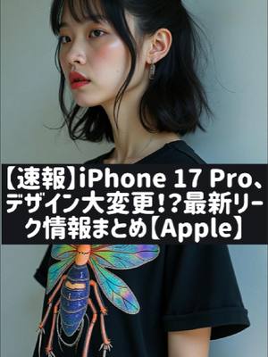 iPhone 17 Proの噂：デザインとカメラの進化