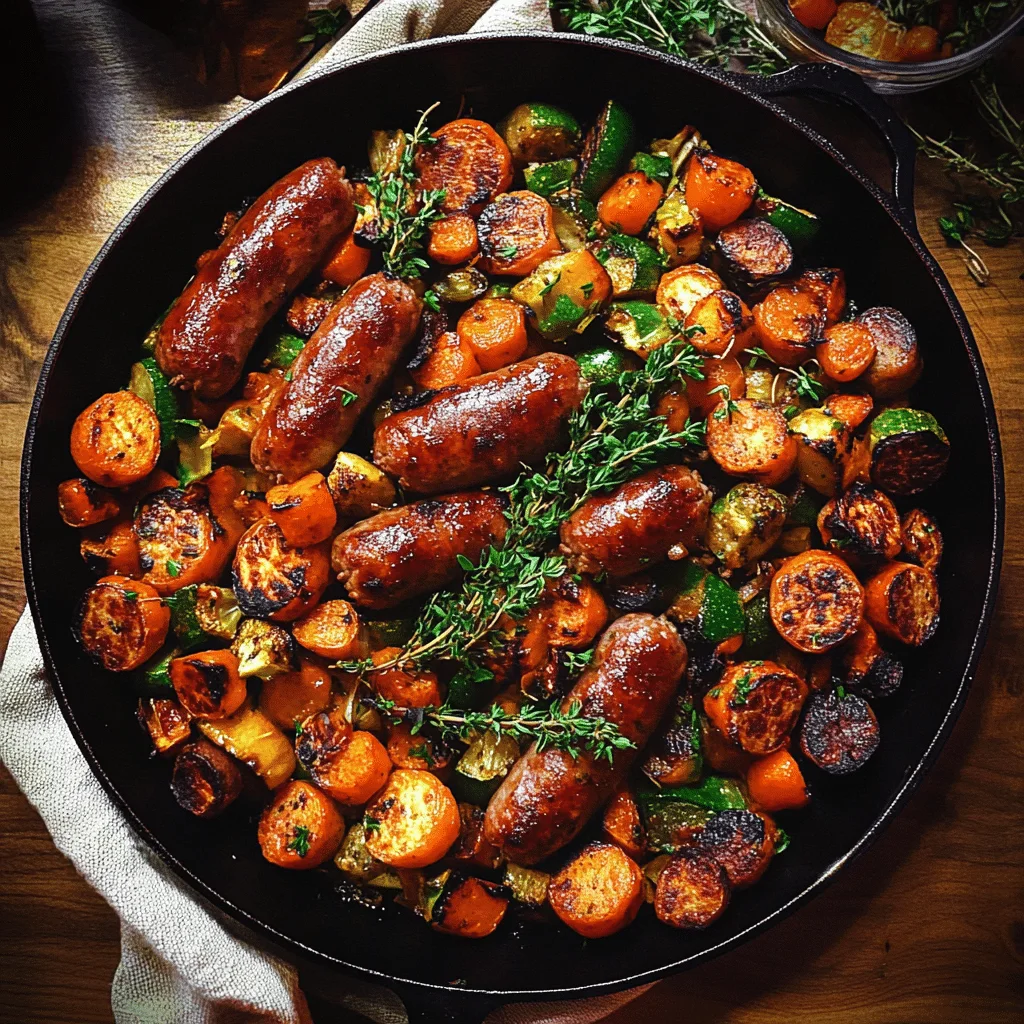 Autumn Sausage Dinner with Roasted Veggies