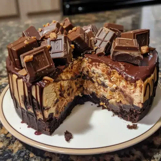 Reese’s Peanut Butter Chocolate Cake Cheesecake