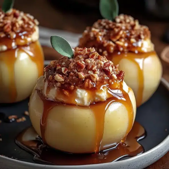 Cheesecake Stuffed Baked Apples