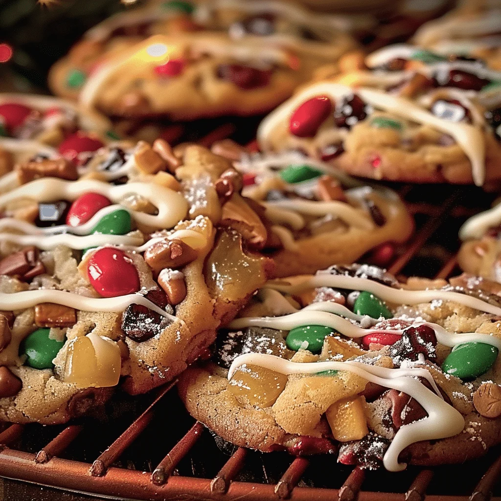 Decadent Chewy Fruitcake Cookies