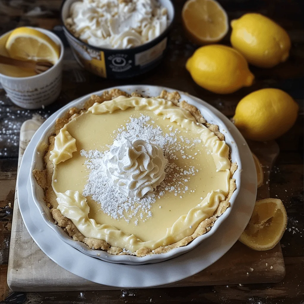 No Bake Lemon Pie