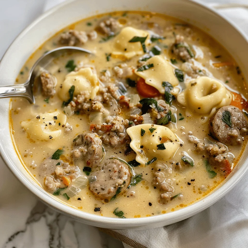 Sausage Tortellini Soup