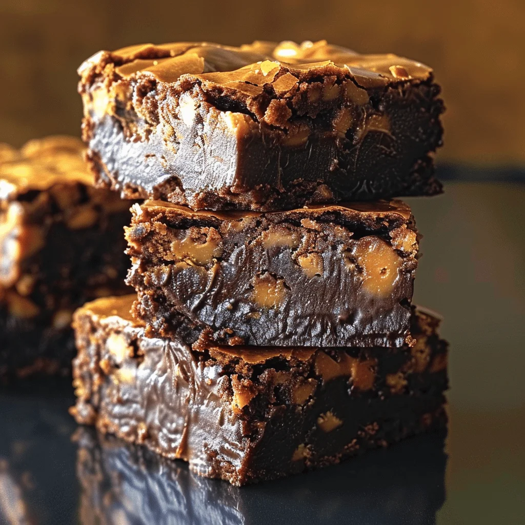 Fudgy Peanut Butter Brownies