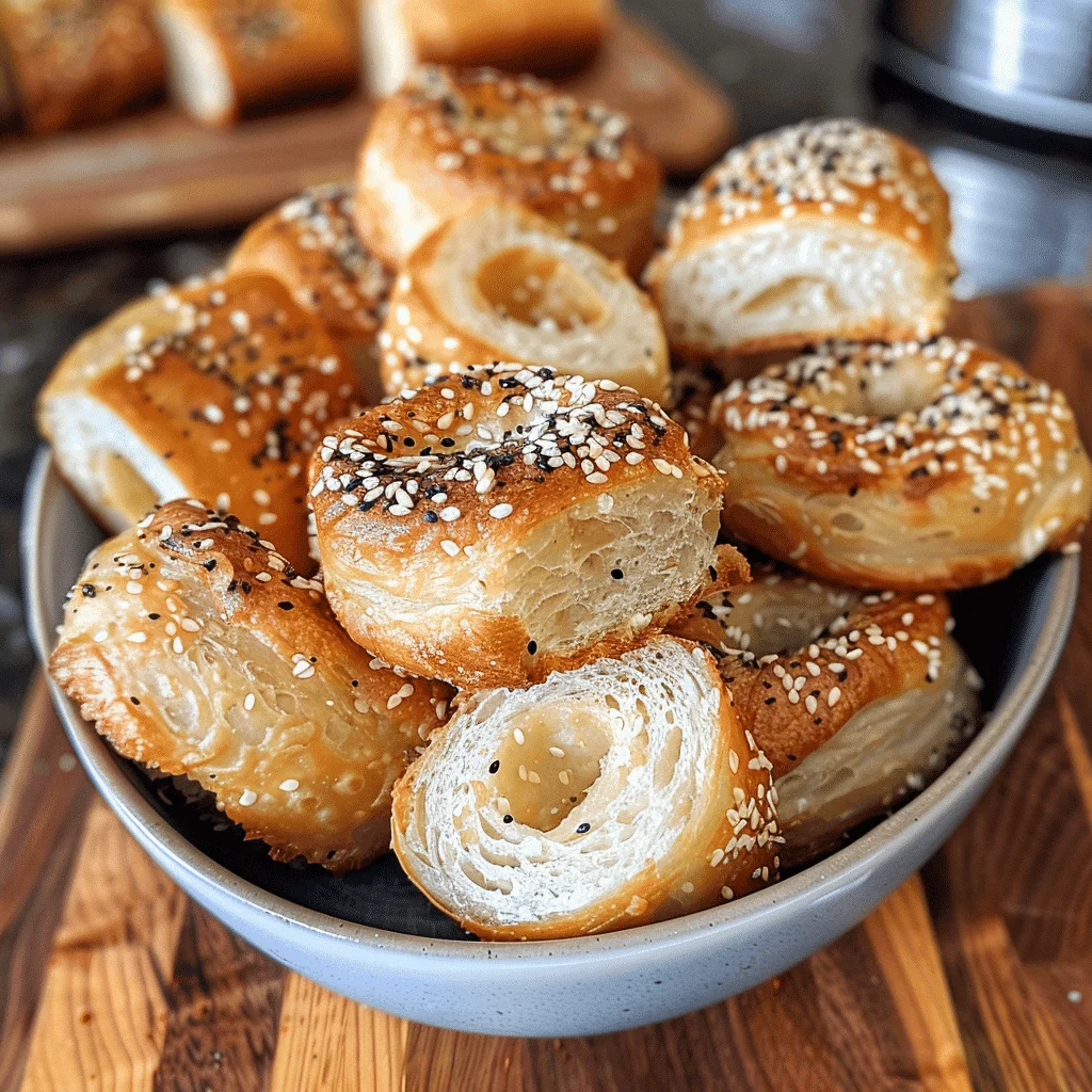 Crispy Bagel Bites made with Tortillas, Cream Cheese, and Everything Bagel Seasoning