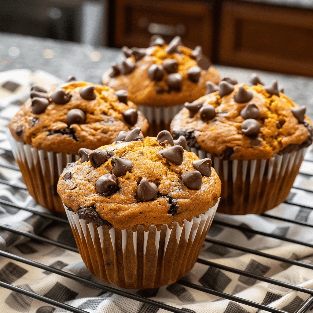 Delicious Pumpkin Chocolate Chip Muffins ready to be baked