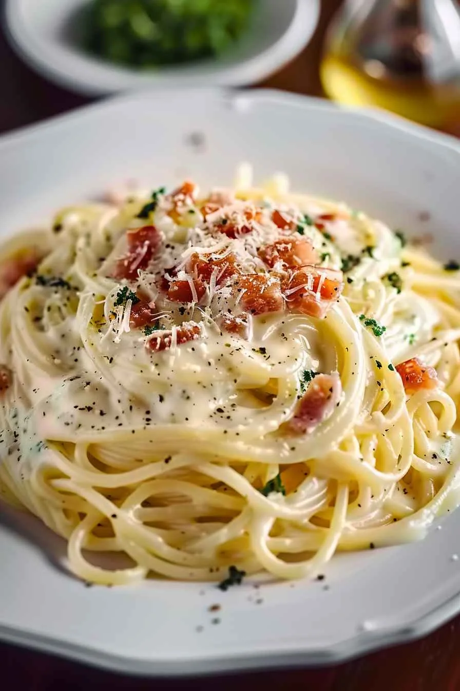 Spaghetti Carbonara dish