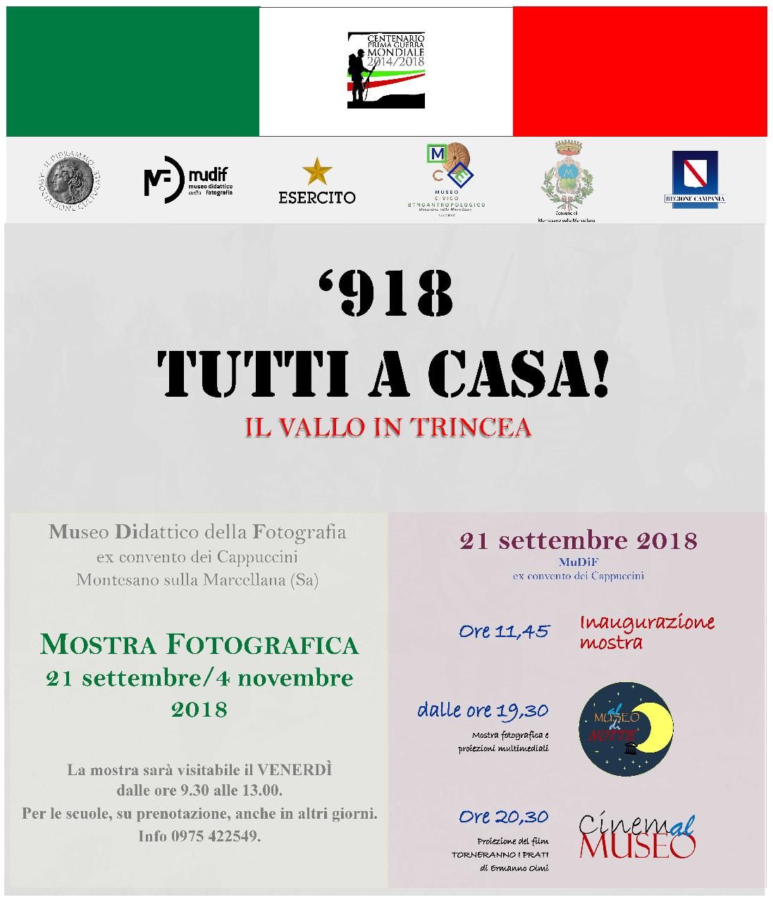 ‘918 Tutti a casa! Il Vallo in trincea