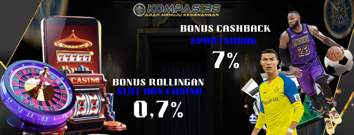 Rollingan dan Cashback slot casino dan sportsbook
