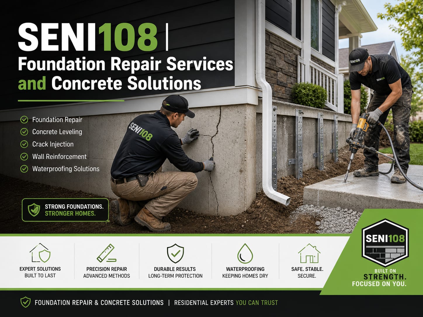 SENI108 | Foundation Repair Services and Concrete Solutions