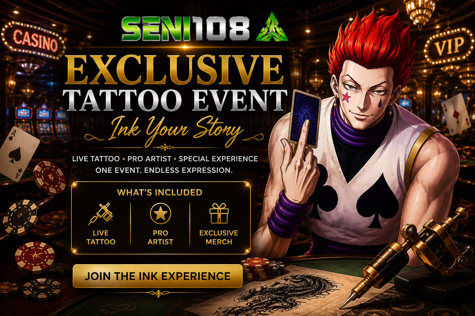 SENI108 | Exclusive Tattoo Event dan Pengalaman Seni Tato Modern