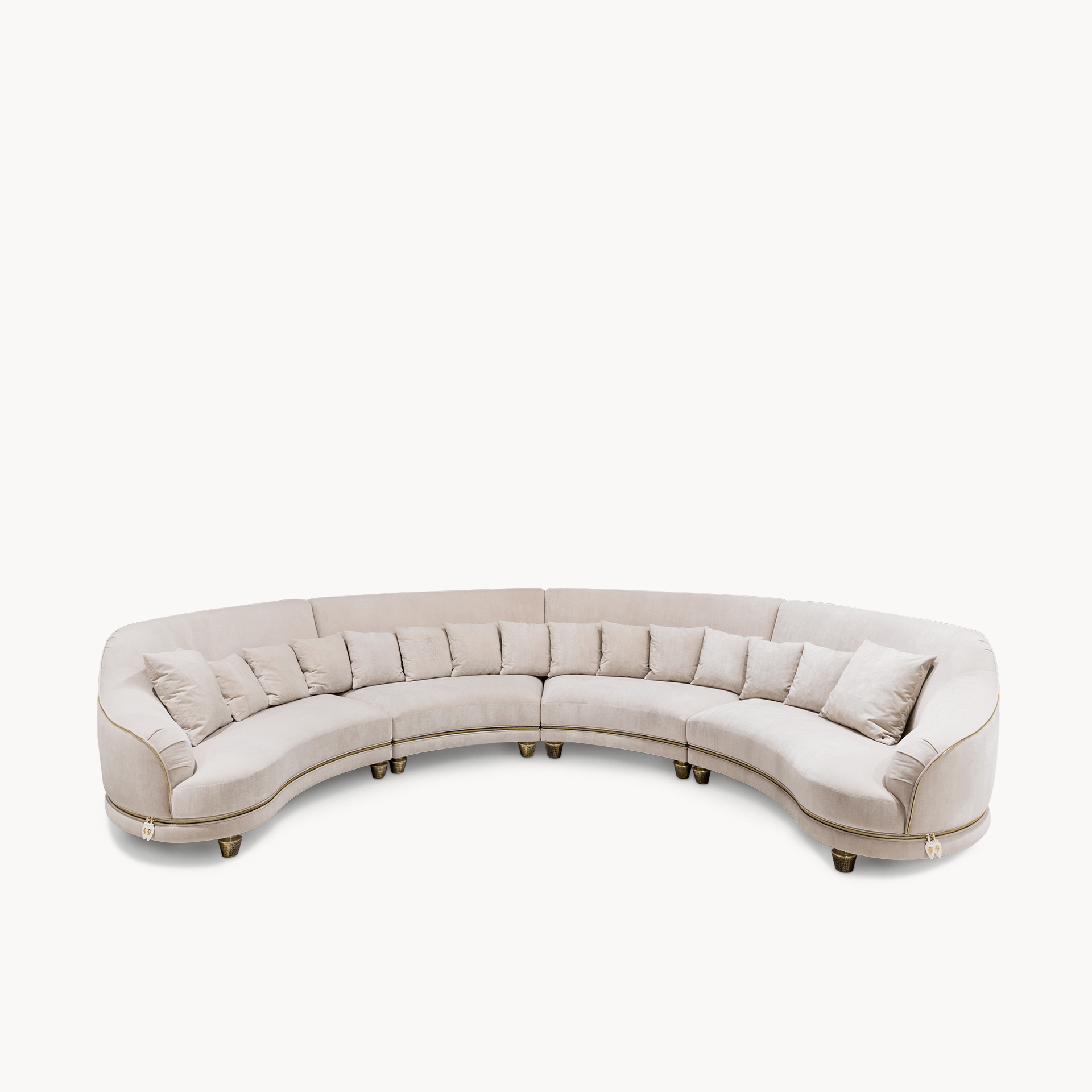 Chatam Curve Modular Elements, Armchair, Pouffe