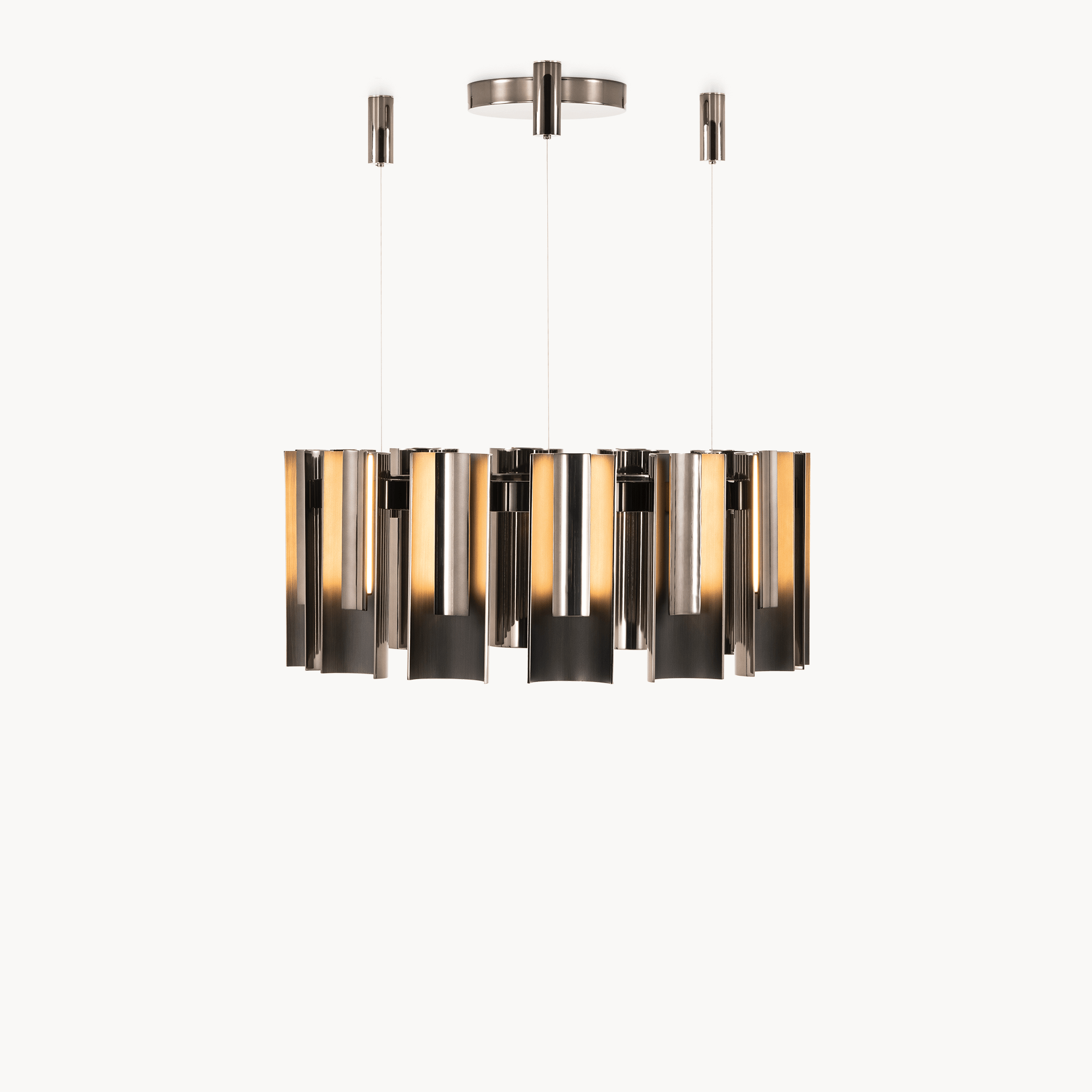 Polaris Steel Chandelier view 2