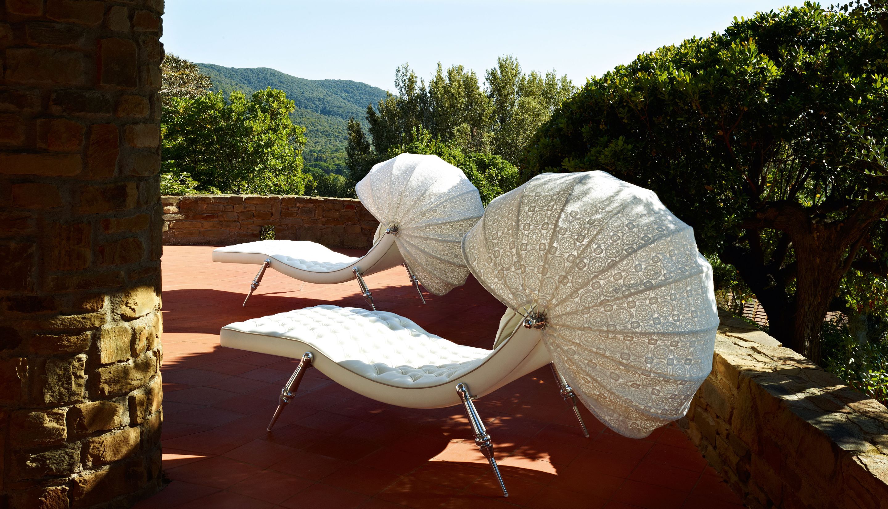 Sveva Capitonné Chaise-longue view 2