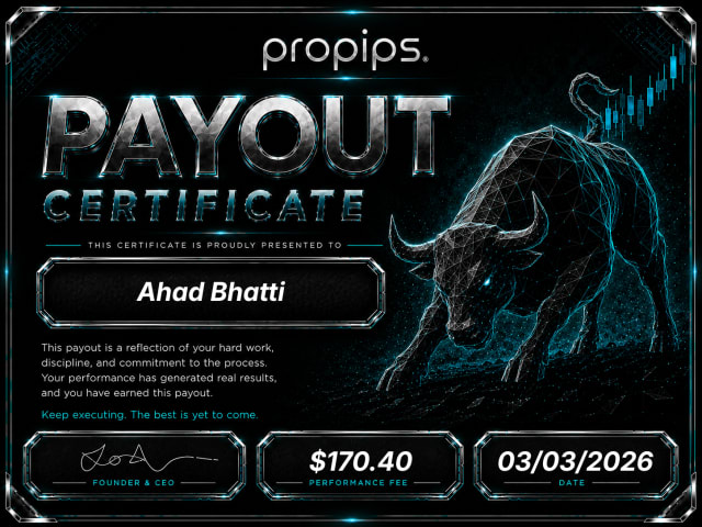 ProPips payout certificate 4