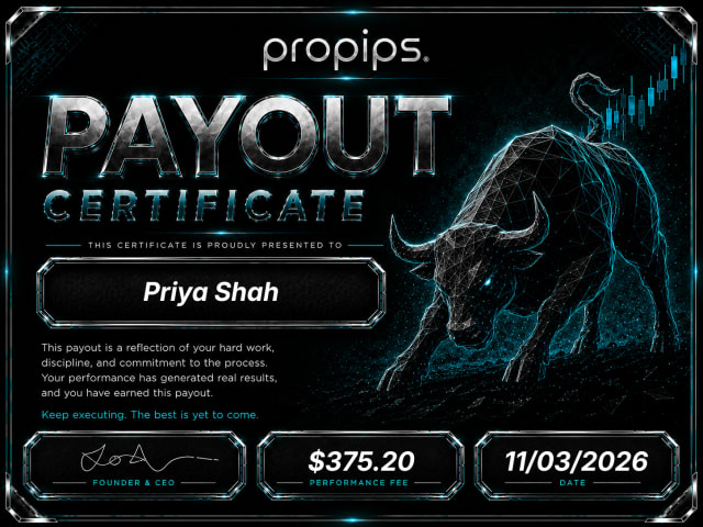 ProPips payout certificate 5