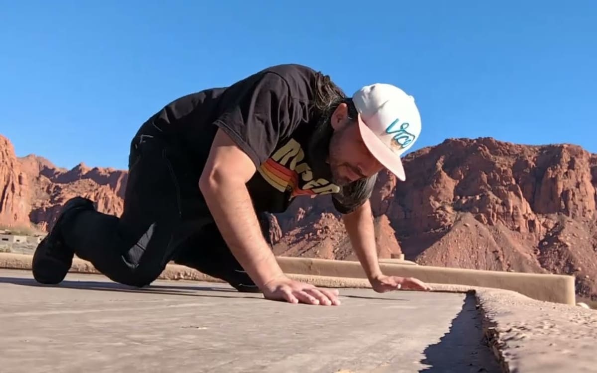 Inspecting a flat roof before coating