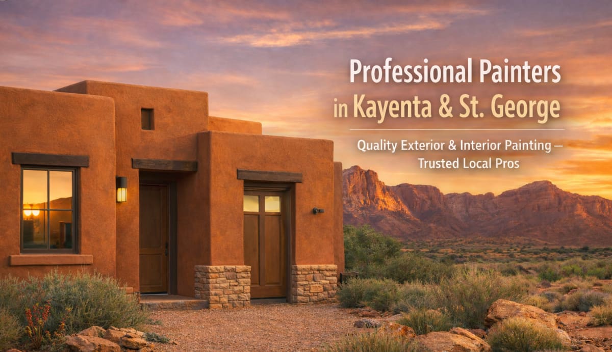 Kayenta Southwestern architecture and desert landscape