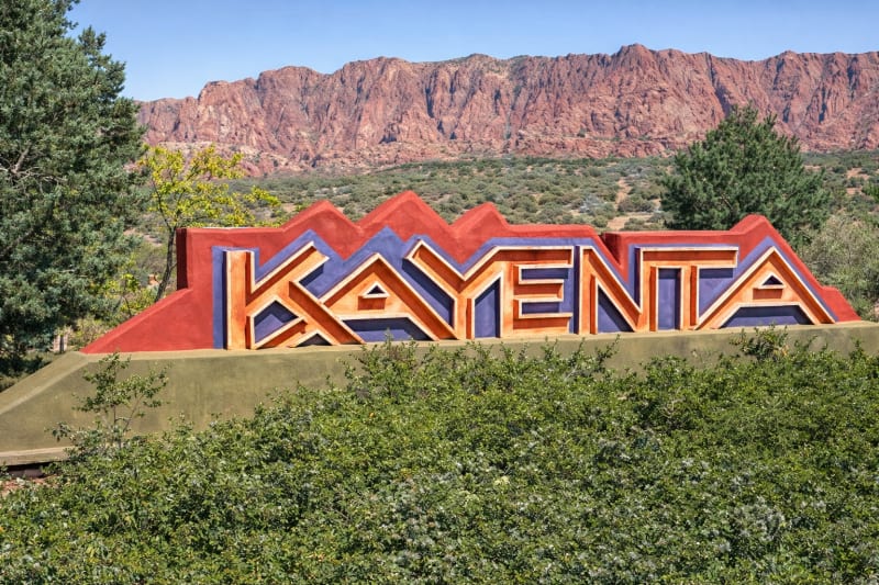 Kayenta community sign, St. George Utah