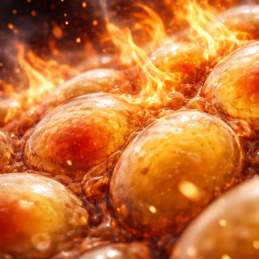 Fat burning concept visualization showing thermogenic metabolism